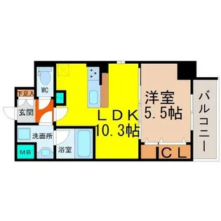 イーハトーブ大曽根【7階】の間取り