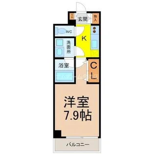 リヴシティ今池【8階】の間取り