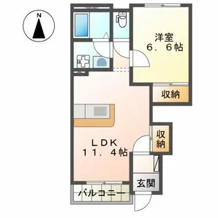 花みずき2【1階】の間取り