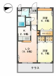 ロイヤルTK【2階】の間取り