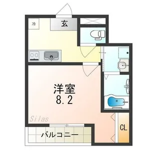 大阪府堺市西区鳳中町9丁【アパート】の間取り