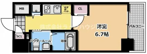 エスリード江坂江の木町【4階】の間取り