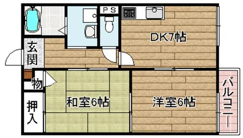 ハイツアシーネ【106号室】の間取り