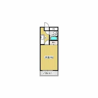 ハイツ銭成【2階】の間取り