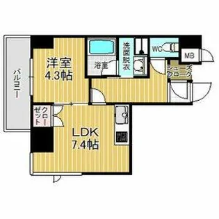 セレニティー東山公園【7階】の間取り