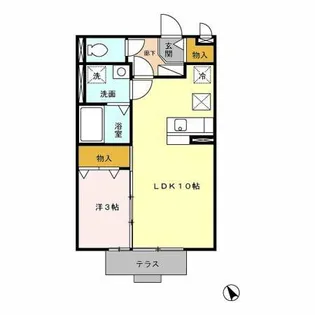K・ブロッサムⅡ【1階】の間取り