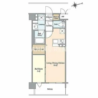 アトリオフラッツ井尻【5階】の間取り