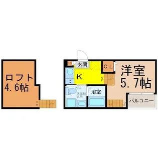 ハーモニーテラス山田【1階】の間取り