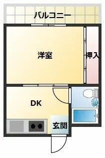 ミヤコビル【5階】の間取り