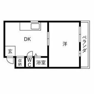 サンプラザ照ヶ丘A棟【4階】の間取り