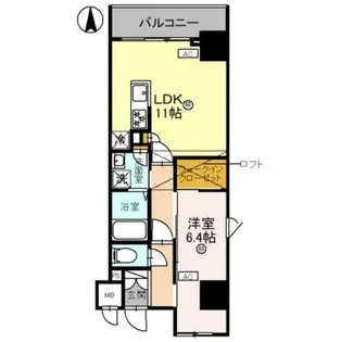 THE RESIDENCE文化庁前【5階】の間取り