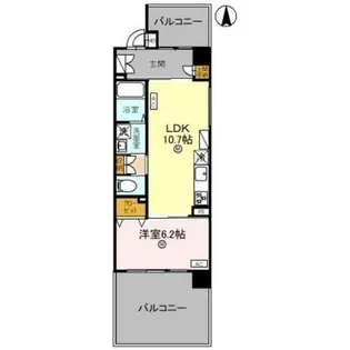 THE RESIDENCE文化庁前【1階】の間取り