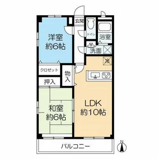 ファミール中野【4階】の間取り