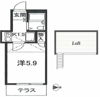 湊マンション【209号室】の間取り