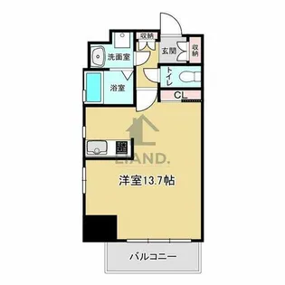 サヴォイテンジンクォーター【4階】の間取り