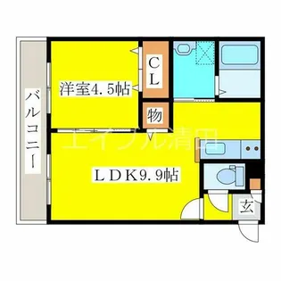 ミオンズ清田【3階】の間取り