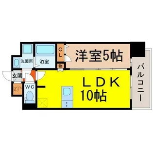 プレサンス栄フレイヤ【3階】の間取り