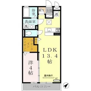 兵庫県明石市松の内1丁目【アパート】の間取り