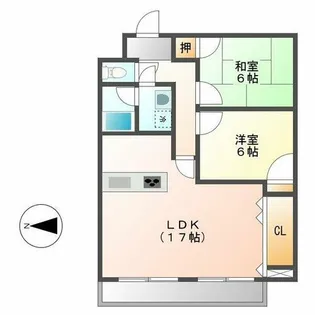 サニーハイツ林【9階】の間取り