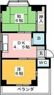マメゾン井の元【4階】の間取り