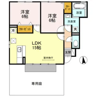 兵庫県神戸市西区水谷2丁目【アパート】の間取り