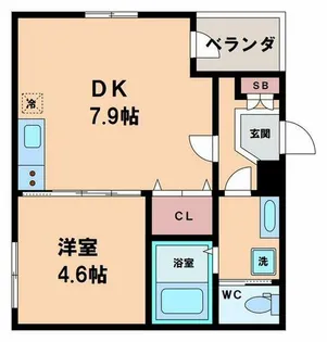 エスポワール林寺【2階】の間取り