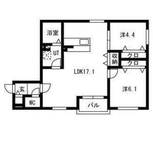 クラージュ浄心【2階】の間取り