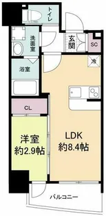 セレニテ天満橋アリア【7階】の間取り