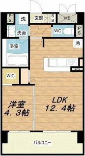 T.Y天六【4階】の間取り
