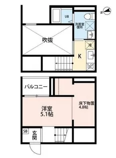 Beatus【203号室】の間取り