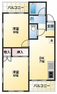 マンションアサノ【5階】の間取り