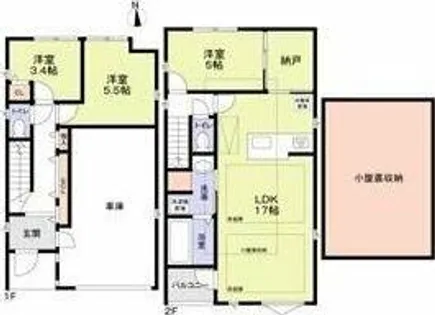 大阪府門真市小路町【一戸建】の間取り