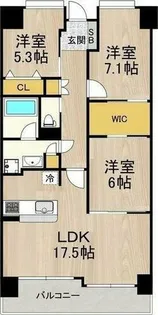 フロンティアタワー難波EAST【2階】の間取り