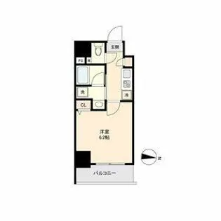 CAVANA新栄【3階】の間取り