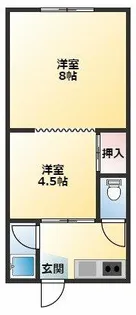今井荘【1階】の間取り