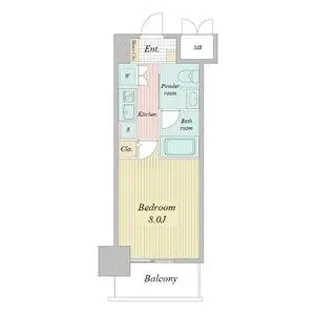 レジディア高岳【2階】の間取り