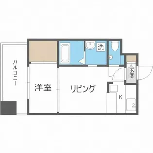 エステートモア天神【15階】の間取り