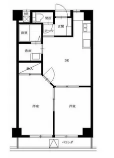ル・マンド三宅【4階】の間取り