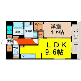 シェソワ東桜【9階】の間取り