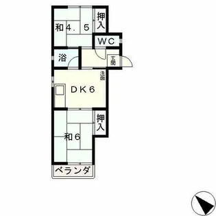 寺田荘【1階】の間取り