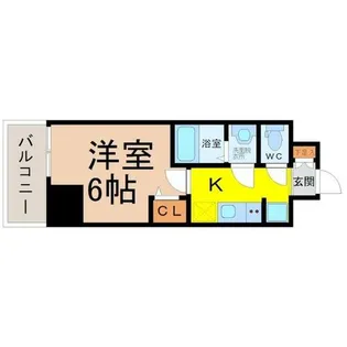 プレサンス大須観音フィエスタ【6階】の間取り