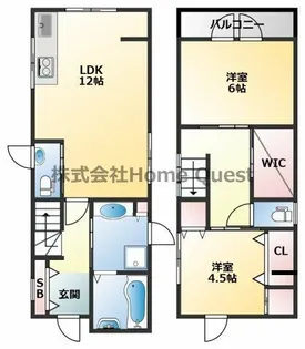 大阪府八尾市南植松町5丁目【一戸建】の間取り
