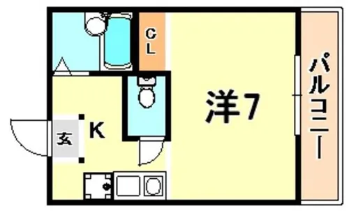 UTレジデンス六甲【5階】の間取り