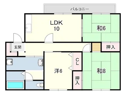 サンシャイン池上【1階】の間取り