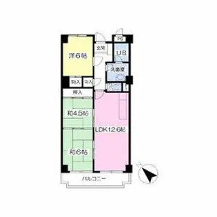 セルサス加茂【4階】の間取り