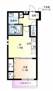 大阪府高石市加茂1丁目【アパート】の間取り