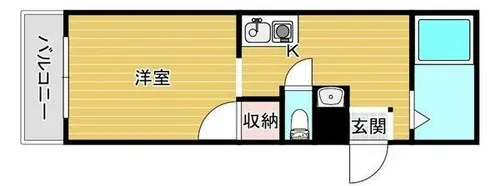 パールシティマンション玉出【4階】の間取り