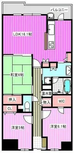 イングス法貴寺【1階】の間取り