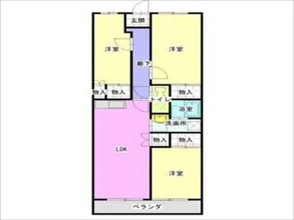 ロジュマン徳重【2階】の間取り