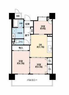 OPH北千里青山台【1-606号室】の間取り